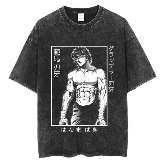 Baki Hanma Oversized Tee - Vintage Fight Edition